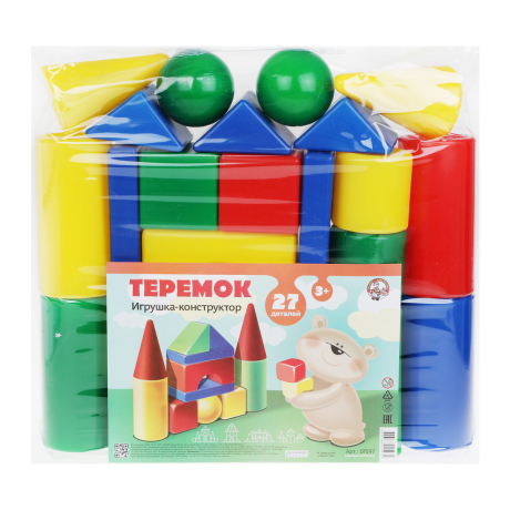 Строительный набор Теремок 27 эл