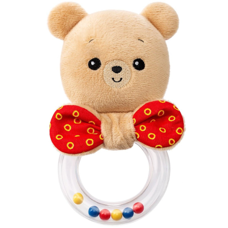 Игрушка Мякиши погремушка колечко Мишка Барни