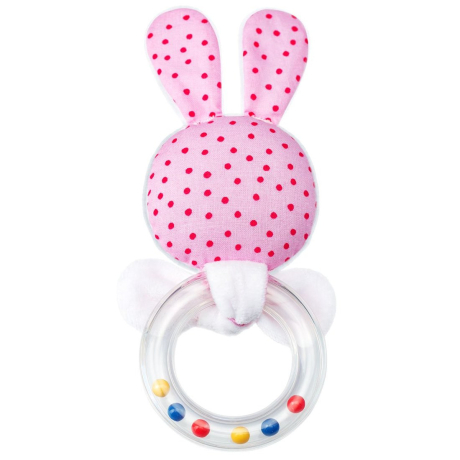 Игрушка Мякиши погремушка колечко Зайка Бани