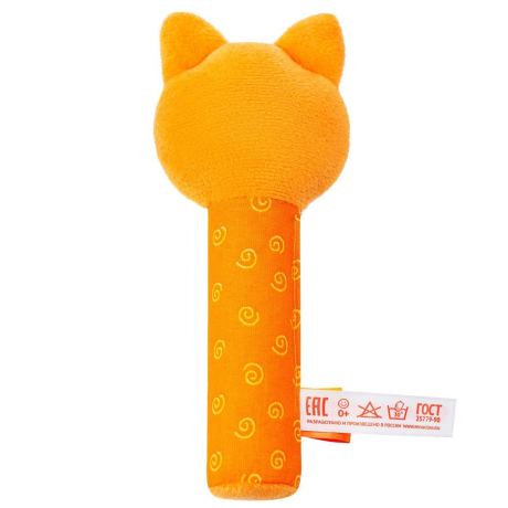 Игрушка Мякиши пищалка Лисичка Апельсинка