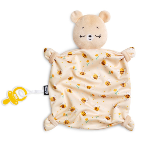 Комфортер Мякиши Мишка Барни с держателем для соски