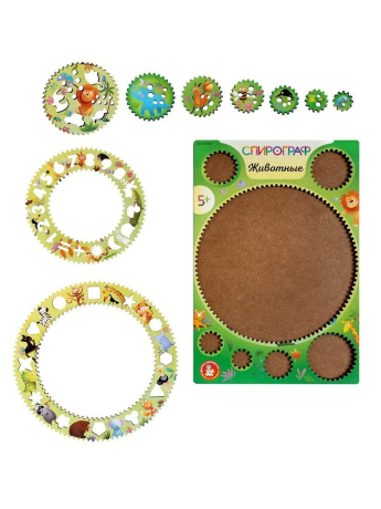 Игра развивающая Спирограф. Животные