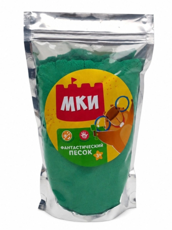 Кинетический песок зеленый 1 кг