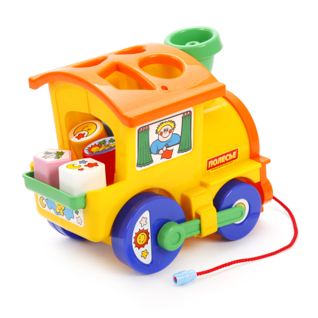 Каталка Занимательный паровоз, сетка