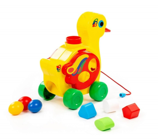 Каталка логическая Уточка-несушка