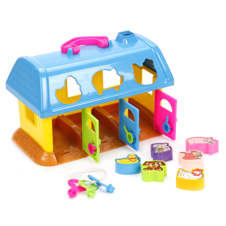 Сортер Логический домик для зверей, в ассорт.