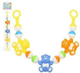 Погремушка-подвеска Смешные обезьянки (54 см), в асс-те