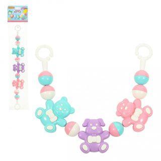 Погремушка-подвеска Забавные зверята (48 см), в асс-те