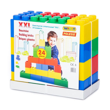 Конструктор строительный XXL, 24 элемента