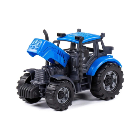 Трактор Прогресс инерционный, (синий)