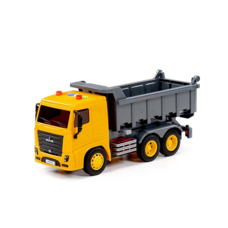 Автомобиль МАЗ, самосвал инерционный (со светом и звуком)