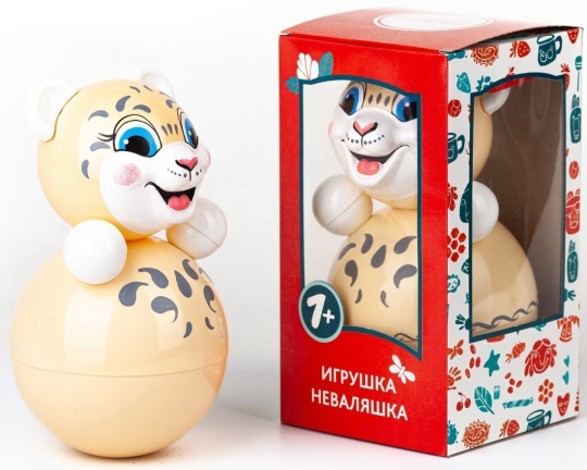 ДЕФЕКТ УПАКОВКИ Игрушка-неваляшка Гепард, 22 см