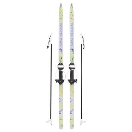 Лыжи подростковые Ski Race с палками 120/95 см, размер 28-36