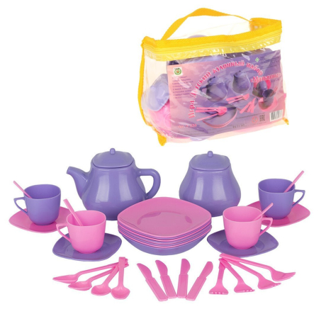 Набор посуды Мальвина, 34 предмета, сумка
