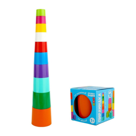 Пирамидка Башня 44 см, 10 элементов