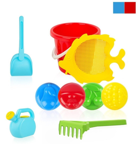 Песочный набор Сею, копаю и поливаю!, в рюкзаке, 9 предметов, в ассорт.
