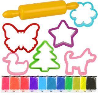 Набор для лепки Тесто-пластилин 12 цветов