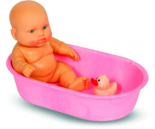 Кукла Карапуз в ванночке девочка 20 см