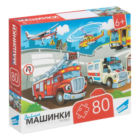 Пазлы 80 Машинки