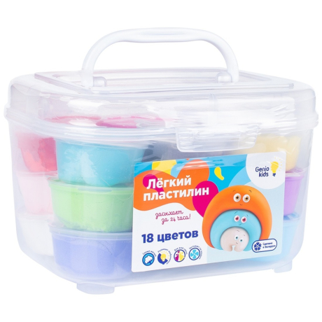 Набор для лепки Лёгкий пластилин 18 цветов