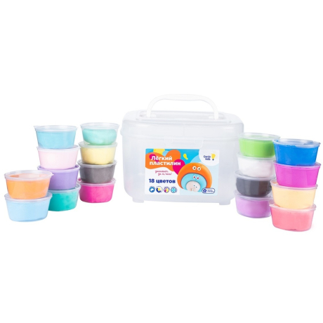 Набор для лепки Лёгкий пластилин 18 цветов
