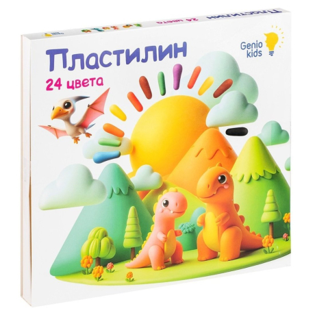 Восковой пластилин 24 цвета