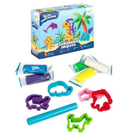 Набор для лепки Забавные зверята