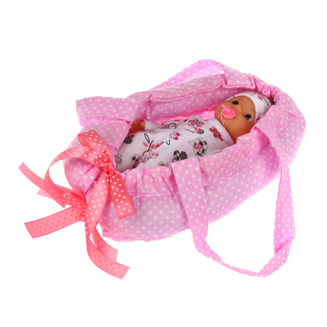 Пупс Эля 22 см в переноске