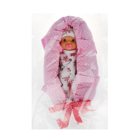 Пупс Эля 22 см в переноске