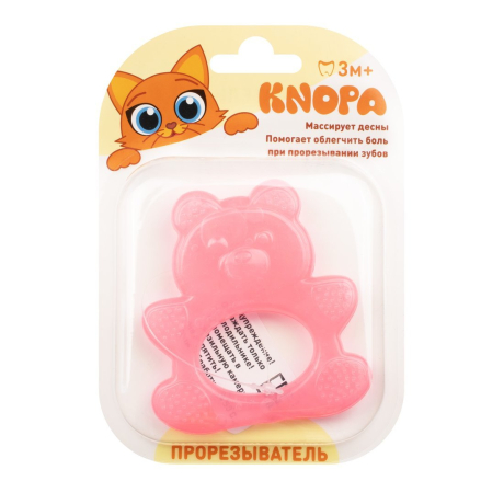 Массажёр для дёсен охлаждающий Мишка, в ассорт.