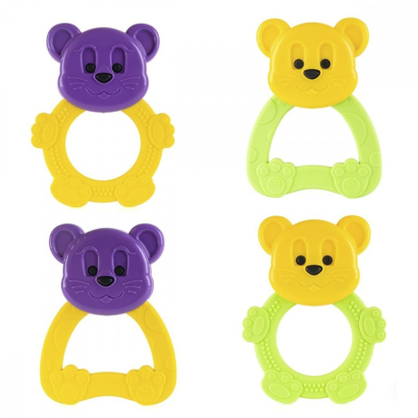 Погремушка-прорезыватель Мышонок, в ассорт.