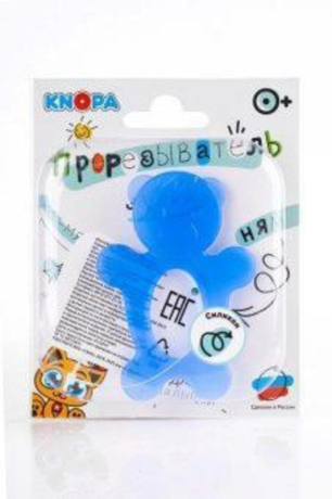 ДЕФЕКТ УПАКОВКИ Массажер силиконовый для десен Мишка, в асс-те