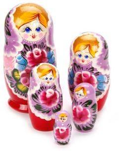 Матрешка 5 в 1 расписная в ассортименте