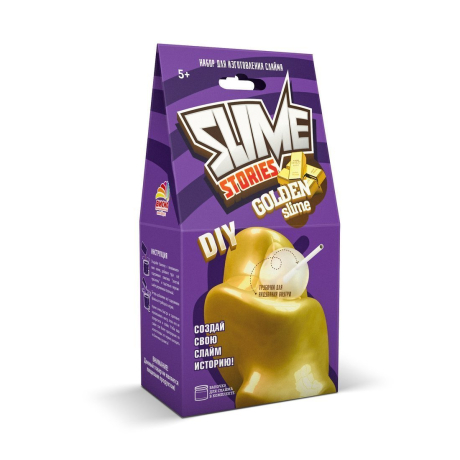 ДЕФЕКТ УПАКОВКИ Набор Юный Химик Slime Stories. Golden