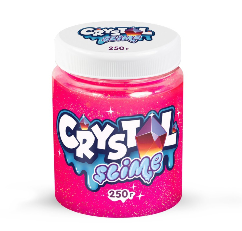 Игрушка ТМ Slime Crystal slime розовый 250г