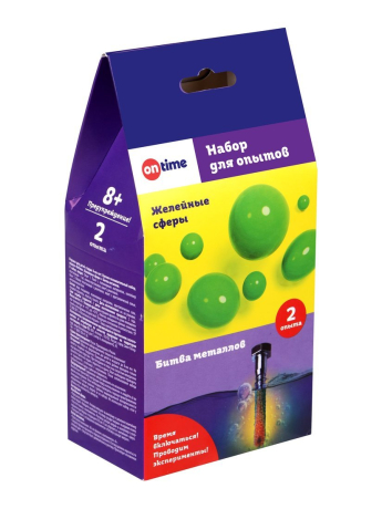 Научно-познавательный набор 2в1: Битва металлов +аква слайм