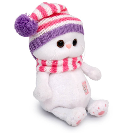 Кошечка Ли-Ли BABY в вязаном колпаке 20 см