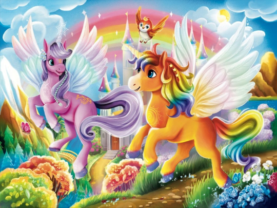 Пазлы 104 Единороги