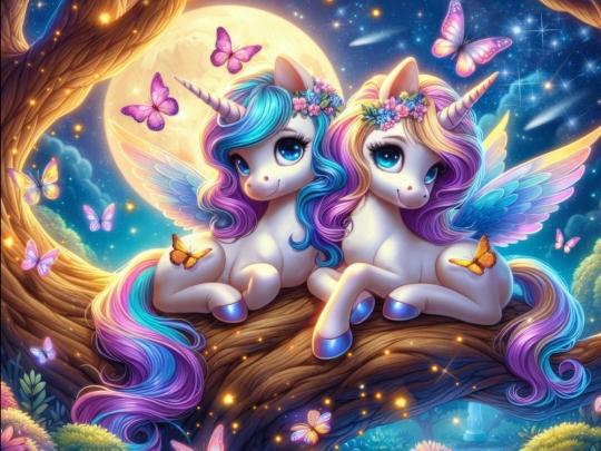 Пазлы 260 Лунные единороги