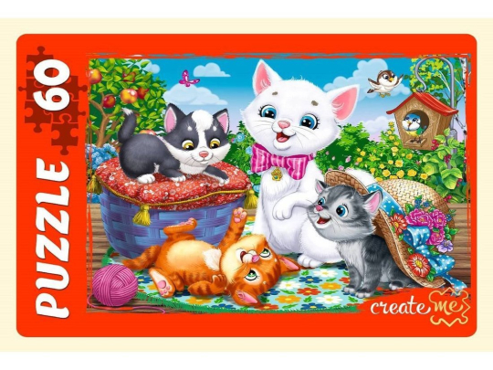 Пазлы 60 Забавные котики