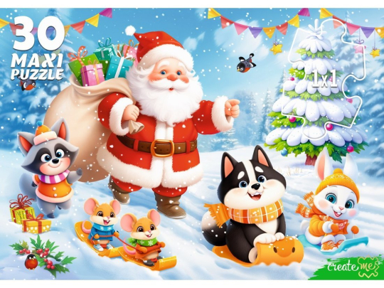 Пазлы MAXI 30 Снежная горка