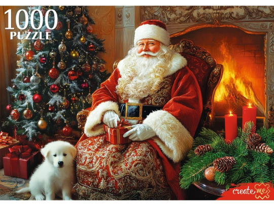 Пазлы 1000 Вечер у камина