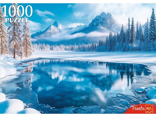Пазлы 1000 Зимнее озеро