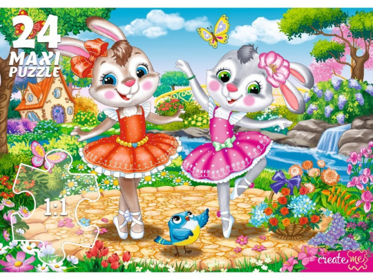 Пазлы MAXI 24 Зайчики