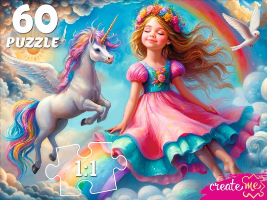Пазлы 60 Принцесса в волшебном мире