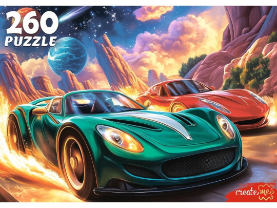 Пазлы 260 Крутые машины в космосе