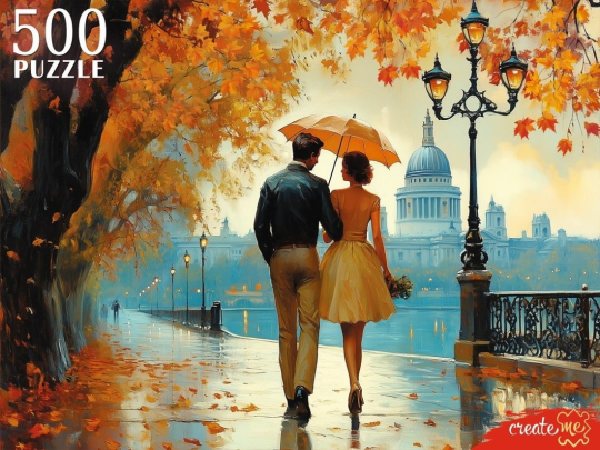 Пазлы 500 Пара в осеннем парке