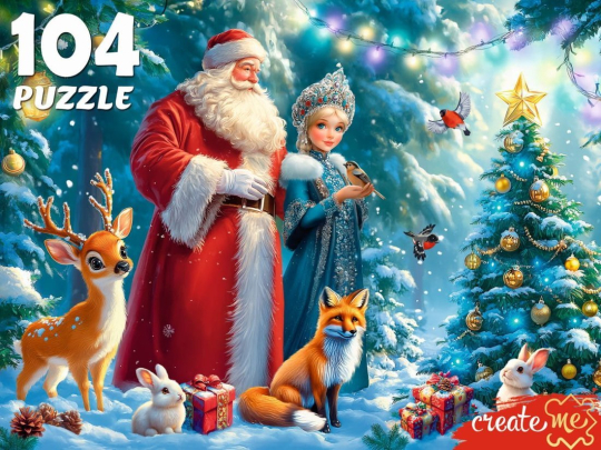 Пазлы 104 Сказка у новогодней ёлки