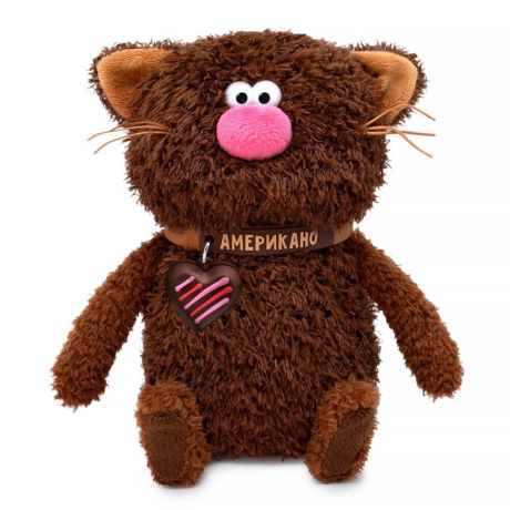 Кофейный Кот Американо 16 см, коллекция Валентинки