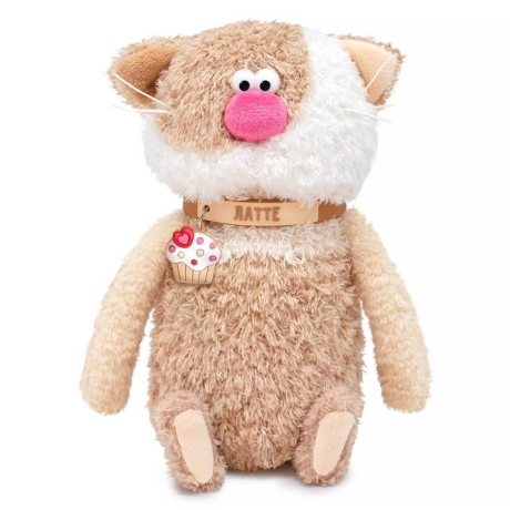 Кофейный Кот Латте 19 см, коллекция Валентинки